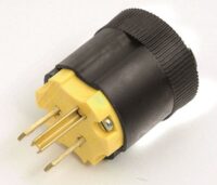 Bachmann Schutzkontaktstecker 15A 125V 910.179 Kunststoff IP20 schwarz ger