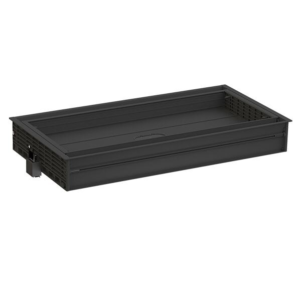 Bachmann Bachmann Multi-Tischsteckdose schwarz Aluminium 935.000 Einbaurahmen