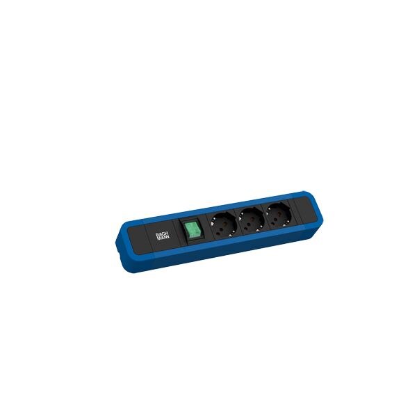 Bachmann Bachmann Steckdosenleiste bl mit Ein/Aus 350.333 2m 35° IP20 1,5qmm