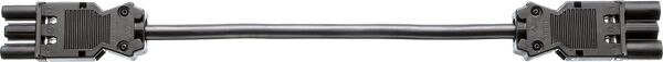 Bachmann Bachmann Verbindungskabel 3-polig H05VV-F schwarz 375.050 1,5qmm L300mm