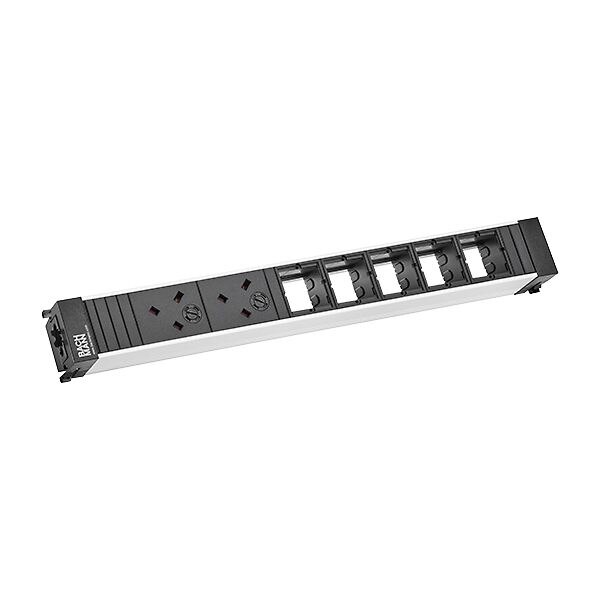 Bachmann Bachmann Steckdosenleiste 2-fach alu 35° 909.0029 IP20