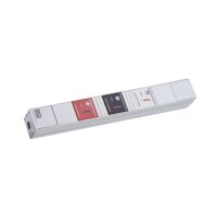 Bachmann Steckdosenleiste 2-fach alu 1m IP20 800.2546 ÜSS 2,5qmm
