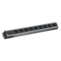 Bachmann Steckdosenleiste 9-fach grau 2m 90° 300.001 IP20 1,5qmm