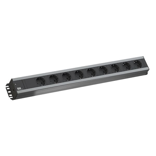 Bachmann Bachmann Steckdosenleiste 9-fach grau 2m 90° 300.001 IP20 1,5qmm