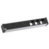 Bachmann Steckdosenleiste 5-fach schwarz 0,1m 90° CONI 912.022 IP20 1,5qmm