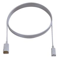 Bachmann Netzanschlussleitung 2m 10A grau 356.974 3x0,75qmm IP20 0-70°C PVC