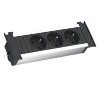 Bachmann Steckdosenleiste 3-fach schwarz 2m 35° KAPSA 927.003 1,5qmm