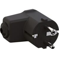 Bachmann Schutzkontaktstecker 16A 250V 960.102 Kunststoff IP20 schwarz rechtw
