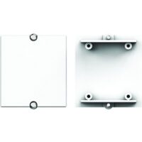 Bachmann Einsatz Blindabdeckung weiß Schraubbefestigung 917.0101 ohne Beschriftungsfeld
