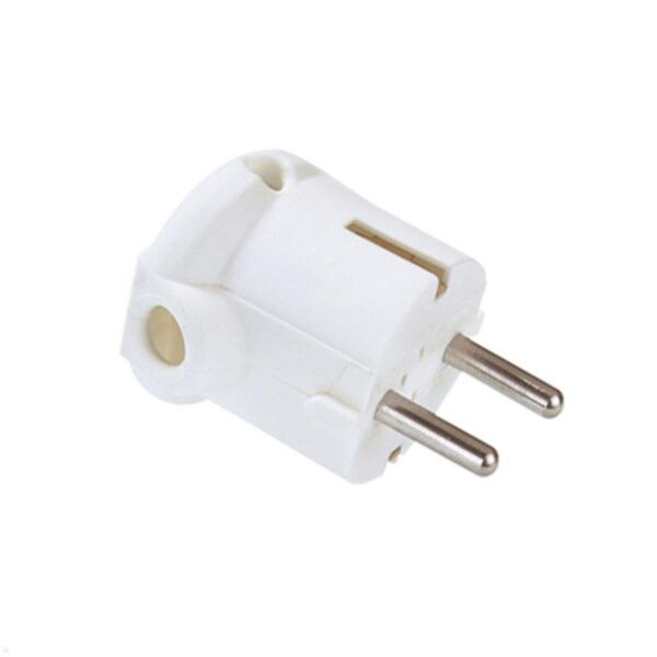 Bachmann Bachmann Schutzkontaktstecker 16A 250V 911.276 Kunststoff IP20 weiß abgew