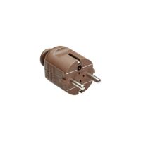 Bachmann Schutzkontaktstecker 16A 250V 910.470 Kunststoff IP20 br ger