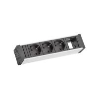 Bachmann Steckdosenleiste 3-fach schwarz 0,2m 35° 936.009 IP20