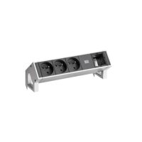 Bachmann Steckdosenleiste 3-fach Edelstahl 0,2m 902.404 35° IP20 1,5qmm