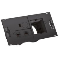 Bachmann Steckdosenleiste 1-fach schwarz 2m 90° 929.034 IP20 1,5qmm
