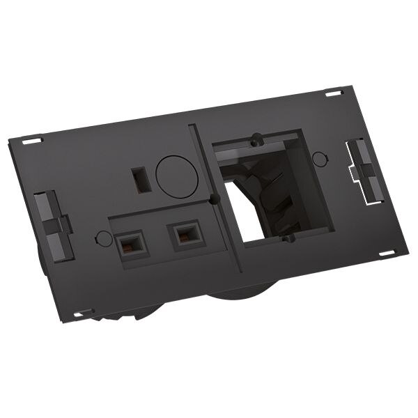 Bachmann Bachmann Steckdosenleiste 1-fach schwarz 2m 90° 929.034 IP20 1,5qmm