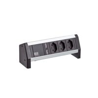 Bachmann Steckdosenleiste 3-fach alu IP20 902.1804