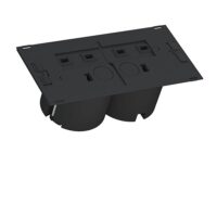 Bachmann Steckdosenleiste 2-fach schwarz 2m 90° 929.004 IP20