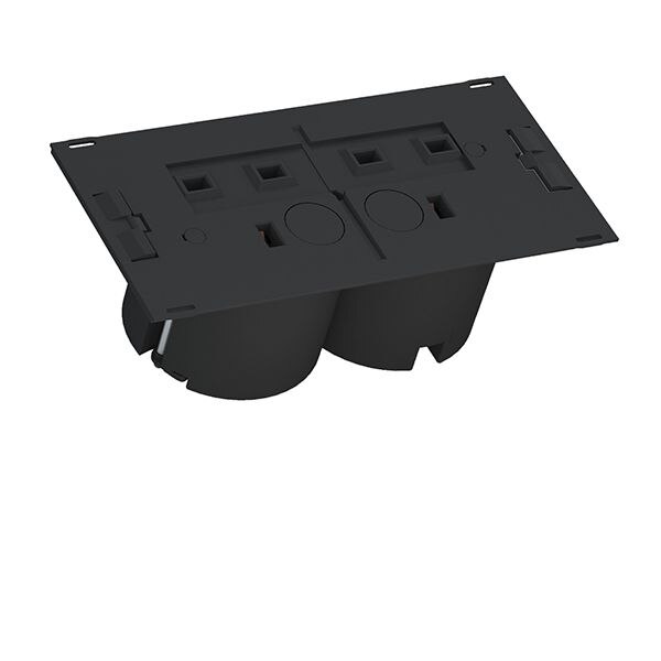 Bachmann Bachmann Steckdosenleiste 2-fach schwarz 2m 90° 929.004 IP20