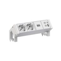 Bachmann Steckdosenleiste /2-fach weiß 1xUSB 937.427 0,2m 35° IP20