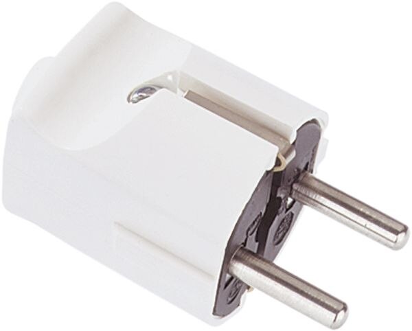 Bachmann Bachmann Schutzkontaktstecker 16A 250V 910.270 Kunststoff IP20 weiß ger
