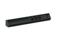 Bachmann Multi-Tischsteckdose Aufb 2USB 932.106 3Steckd schwarz Aluminium