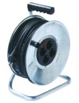ELTROPA Kabeltrommel ST 25m H05VV-F IP20 E398.183 3x1,5mm 4xSteckdosen Tragerahm