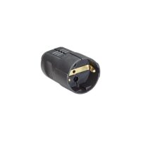 Bachmann Schutzkontaktkupplung Kunststoff IP20 912.170 ger schwarz Schraubkl