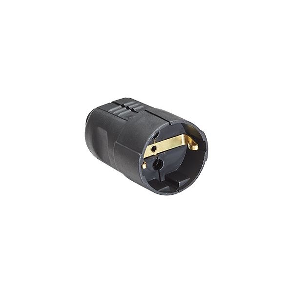 Bachmann Bachmann Schutzkontaktkupplung Kunststoff IP20 912.170 ger schwarz Schraubkl