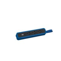 Bachmann Steckdosenleiste 3-fach bl 2m 45° 350.336 IP20 1,5qmm