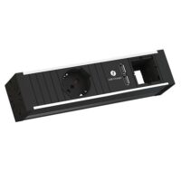 Bachmann Steckdosenleiste 1/1-fach schwarz 1xUSB 936.006 0,2m 35° IP20