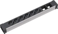 Bachmann Steckdosenleiste 6/2-fach schwarz 35° CONFERENCE 909.009 IP20