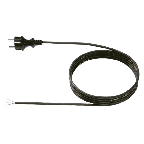 Bachmann Bachmann Netzanschlussleitung 2m 16A schwarz 321.174 3x0,75qmm IP20 Aderendh 0-70°C