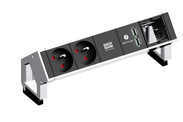 Bachmann Bachmann Steckdosenleiste weiß 1xUSB 0,2m 902.232 35° IP20 1,5qmm