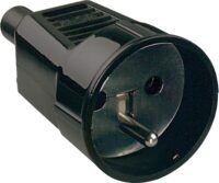 Bachmann Schutzkontaktkupplung Kunststoff IP20 912.173 ger schwarz Schraubkl