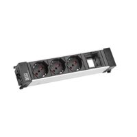 Bachmann Steckdosenleiste 3-fach alu 35° 909.058 IP20