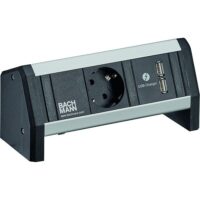 Bachmann Steckdosenleiste 1-fach alu 35° 902.0382 IP20