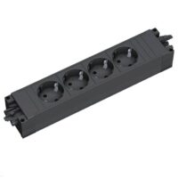 Bachmann Steckdosenleiste 4-fach schwarz 35° IP20 906.18819