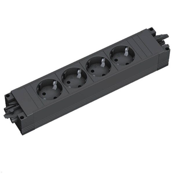 Bachmann Bachmann Steckdosenleiste 4-fach schwarz 35° IP20 906.18819