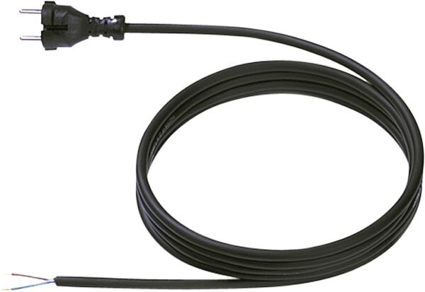 Bachmann Bachmann Netzanschlussleitung 3m 2x1qmm 246.175 10A schwarz IP20 Aderendh KontSteck