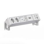 Bachmann Steckdosenleiste /2-fach weiß 1xUSB 937.423 mit Ein/Aus 0,2m IP20