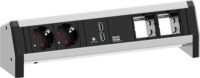 Bachmann Steckdosenleiste 2-fach alu 35° 902.0183 IP20