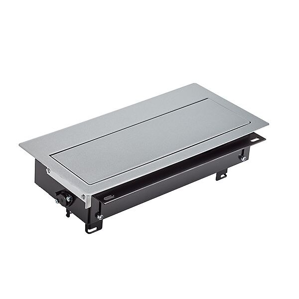 Bachmann Bachmann Multi-Tischsteckdose si Aluminium 925.500 Einbaurahmen