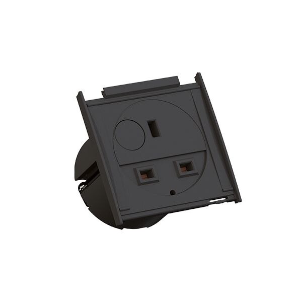 Bachmann Bachmann Steckdosenleiste 1-fach alu 2m 90° 927.406 IP20 1,5qmm