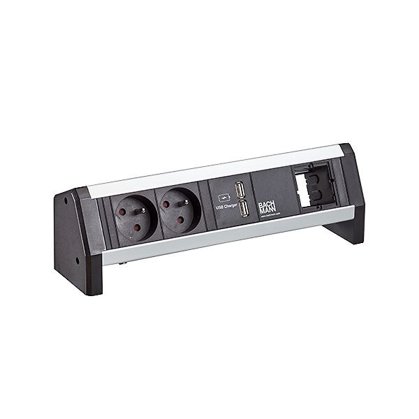 Bachmann Bachmann Steckdosenleiste alu 1m 35° 902.0168 IP20 1,5qmm