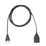 Bachmann EURO-Verlängerung 5m 2x0,75qmm 233.186 2,5A schwarz IP20 Euro-Steck 0-70°C