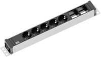 Bachmann Steckdosenleiste 5-fach alu 3m 35° 922.0181 IP20 1,5qmm