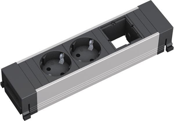 Bachmann Bachmann Steckdosenleiste 2/1-fach schwarz 0,1m 916.000 35° IP20