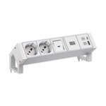 Bachmann Steckdosenleiste /2-fach weiß 1xUSB 937.428 mit Ein/Aus 0,2m 35° IP20