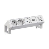 Bachmann Steckdosenleiste /2-fach weiß 1xUSB 937.428 mit Ein/Aus 0,2m 35° IP20