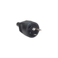 Bachmann Schutzkontaktstecker 10A 250V 910.182 Kunststoff IP20 schwarz ger